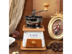 Ahşap ve Seramik Dekoratif Kahve Değirmeni