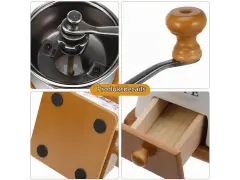 Ahşap ve Seramik Dekoratif Kahve Değirmeni