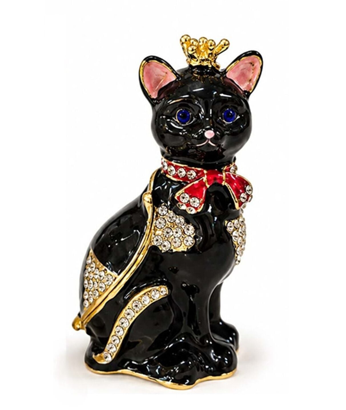 Swarovski Taşlı Kedi Biblo