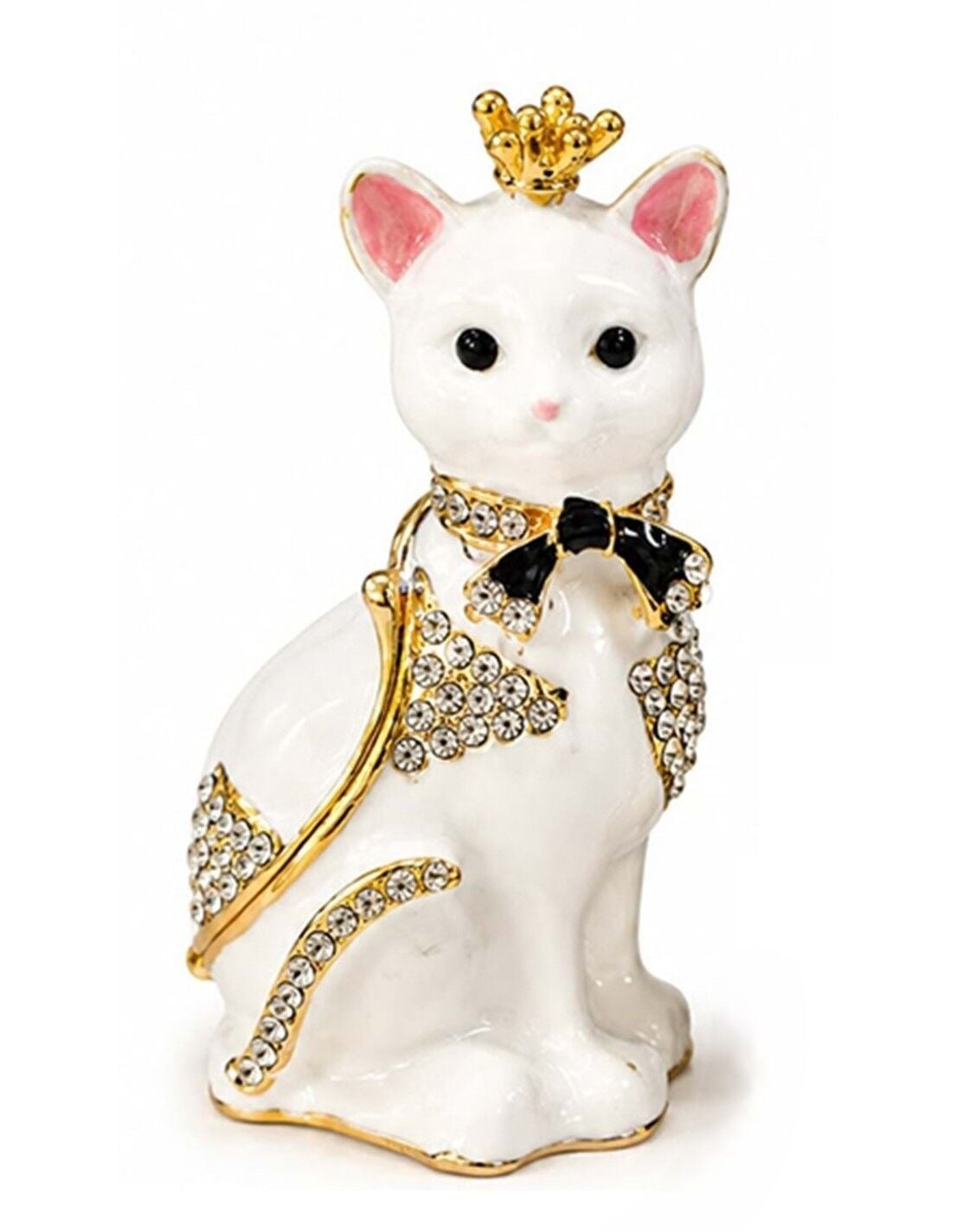 Swarovski Taşlı Kedi Biblo