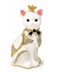 Swarovski Taşlı Kedi Biblo