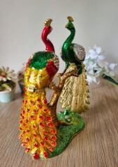 Swarovski Taşlı Çift Tavuskuşu Biblo
