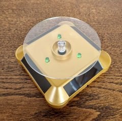 Işık Enerjili Solar Dönen Işıklı Stand (Gold)