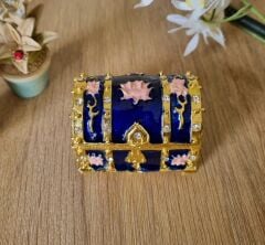 Mineli Taşlı Sandık Mücevher Kutusu