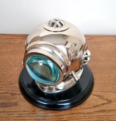 Krom Dalgıç Başlığı Masa Saati