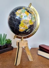 Ahşap Ayaklı Dünya Küre