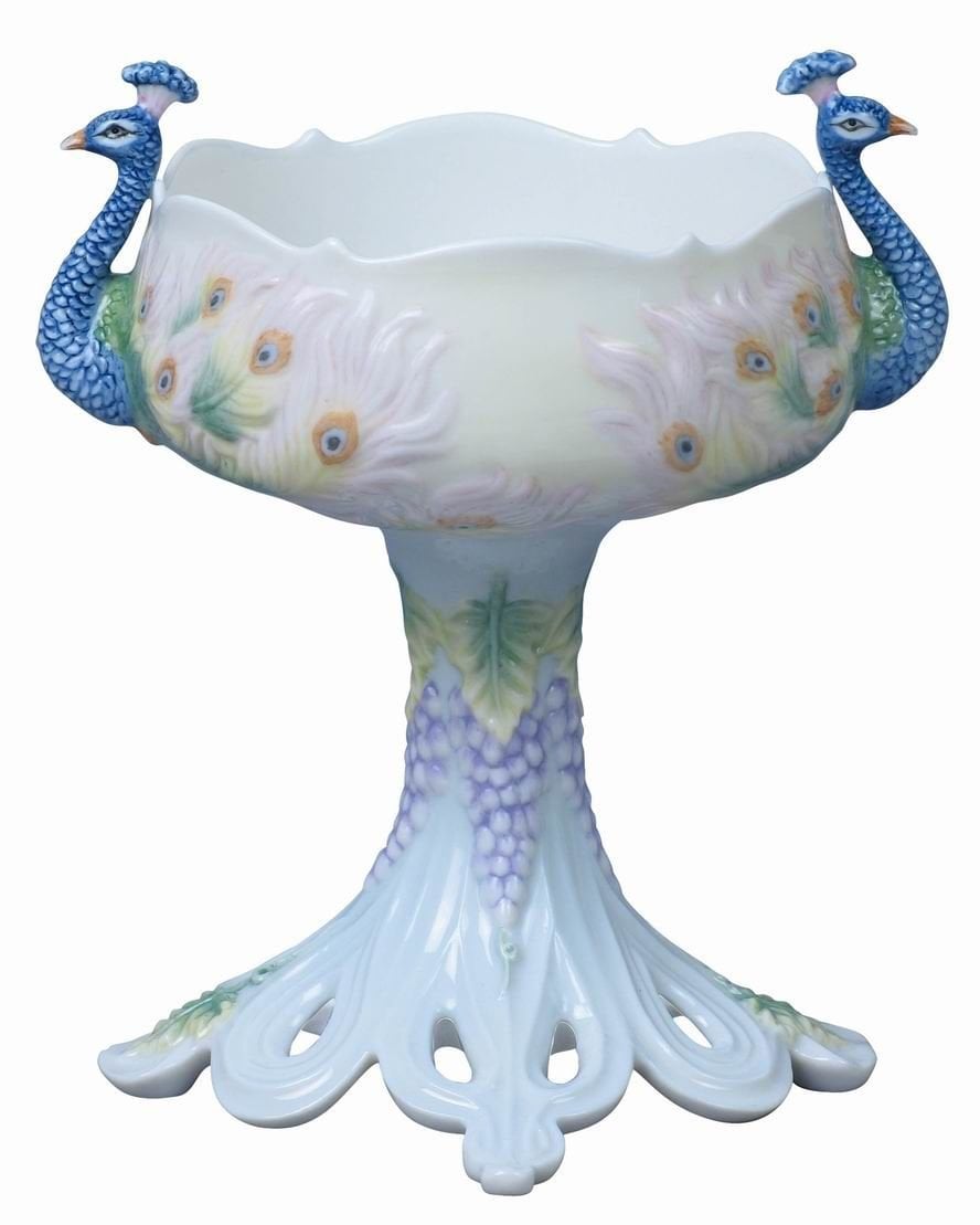 Porselen Tavuskuşu Kase