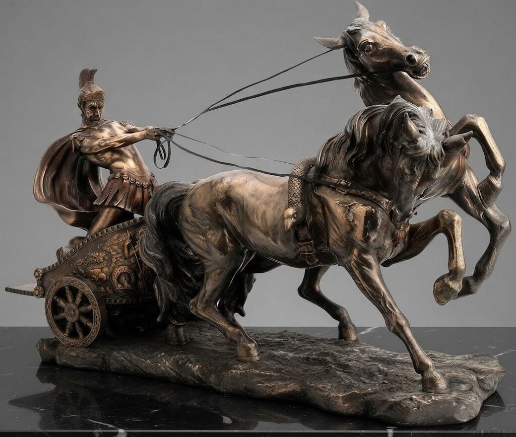 Büyük Boy Roma Savaş Arabası (Achilleus Chariot 64 cm)
