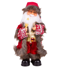 Müzikli, Hareketli ve Işıklı Noel Baba (30 cm)