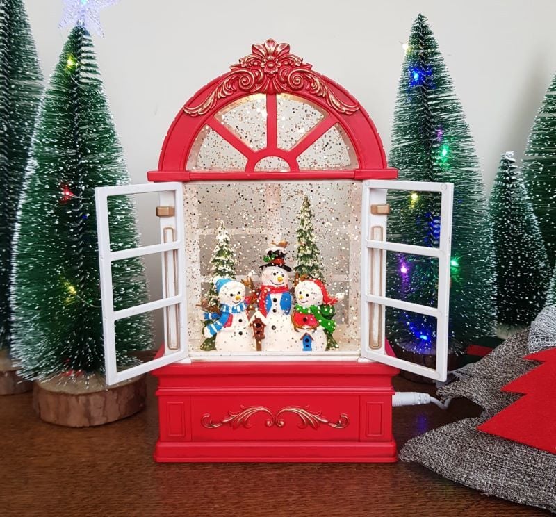 Işıklı ve Müzikli Kardan Adam Kar Küresi