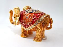 Swarovski Taşlı Fil Biblo Kutu