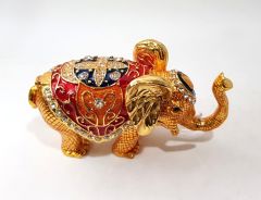 Swarovski Taşlı Fil Biblo Kutu
