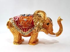 Swarovski Taşlı Fil Biblo Kutu