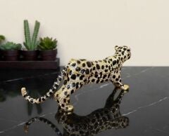 Swarovski Taşlı Leopar Biblo Kutu