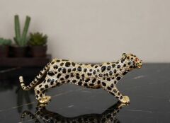 Swarovski Taşlı Leopar Biblo Kutu
