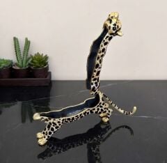 Swarovski Taşlı Leopar Biblo Kutu
