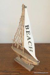 El Yapımı Ahşap Yelkenli