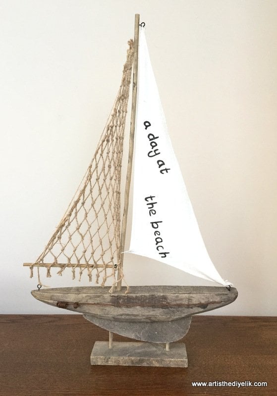 Ahşap El Yapımı Yelkenli