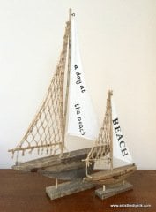 Ahşap El Yapımı Yelkenli