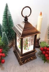 Fener Şeklinde Hareketli Işıklı ve Müzikli Kar Küresi