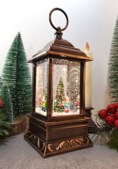 Fener Şeklinde Hareketli Işıklı ve Müzikli Kar Küresi