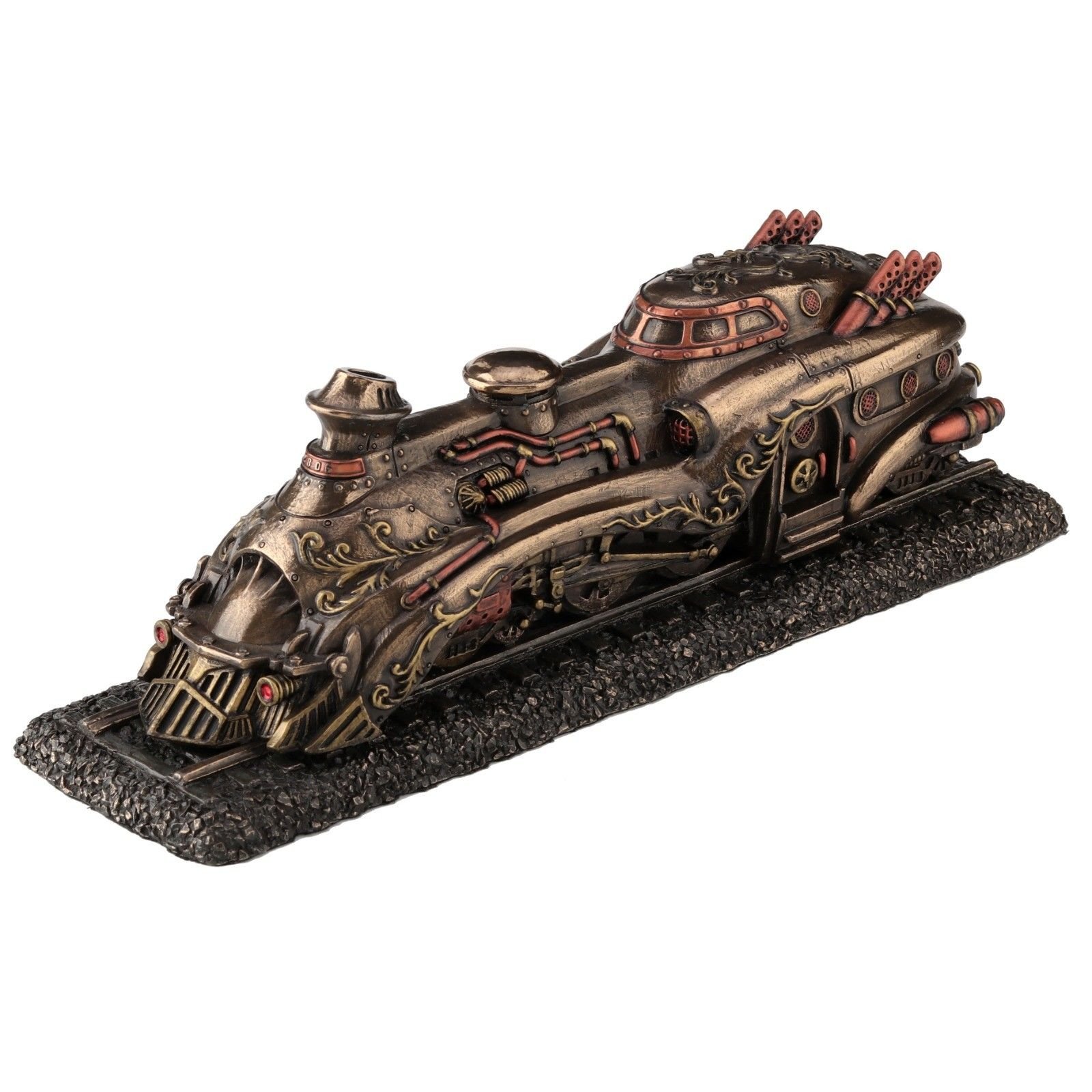 Bronz Steampunk Lokomotif Tren