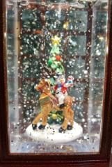 Telefon Kulübesi Işıklı Müzikli Kar Küresi Gece Lambası