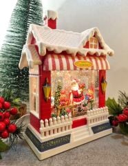 Santa's Workshop Işıklı ve Müzikli Kar Küresi