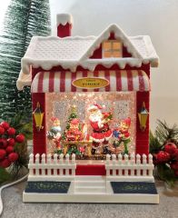 Santa's Workshop Işıklı ve Müzikli Kar Küresi