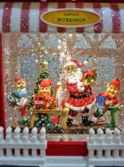 Santa's Workshop Işıklı ve Müzikli Kar Küresi
