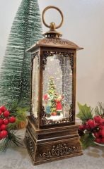 Fener Şeklinde Işıklı Müzikli Kar Küresi