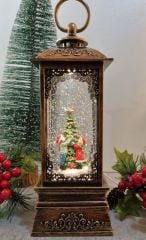 Fener Şeklinde Işıklı Müzikli Kar Küresi