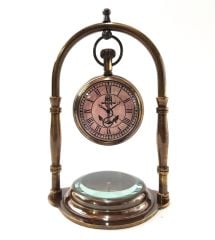 Bronz Pusula ve Masa Saati