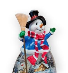 Kardan Adam Işıklı ve Müzikli Kar Küresi