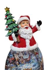 Noel Baba Işıklı ve Müzikli Kar Küresi