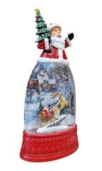 Noel Baba Işıklı ve Müzikli Kar Küresi