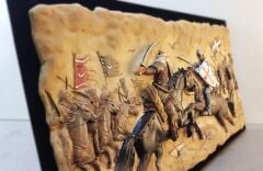 Hıttin savaşı kabartmalı tablo