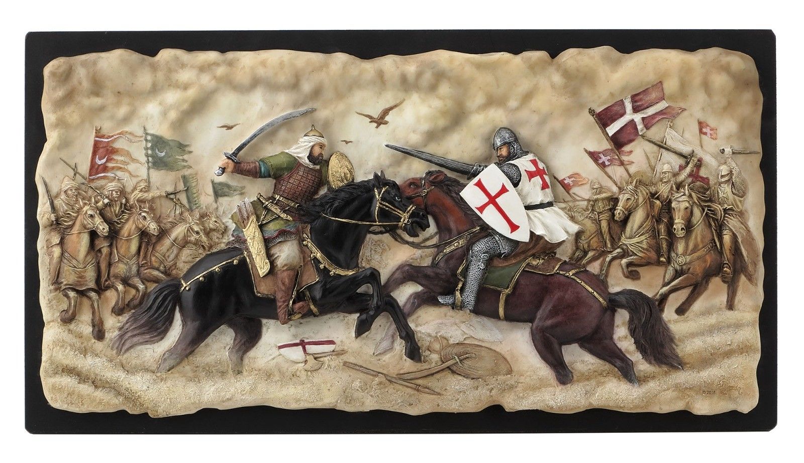 Hıttin savaşı kabartmalı tablo