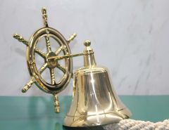 Dümen Figürlü Güverte Çanı (Duvar Çanı)