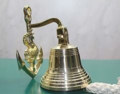 Çapa Figürlü Güverte Çanı (Duvar Çanı)