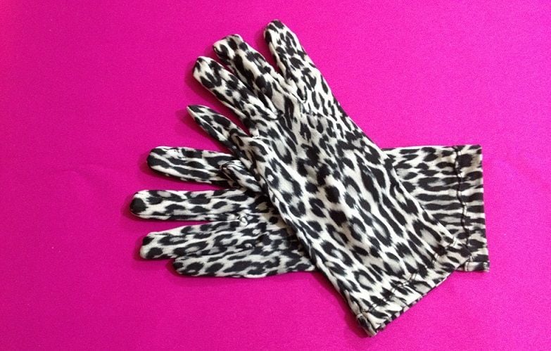 Leopar Desenli Eldiven