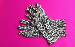 Leopar Desenli Eldiven