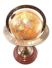 Ahşap Kaideli Pirinç Dünya