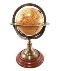 Ahşap Kaideli Pirinç Dünya