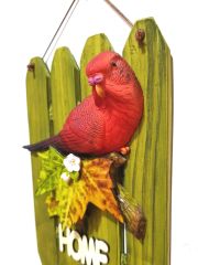 Kuşlu Home Yazılı Kapı Süsü