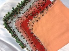 10 Adet El İşi Boncuklu Halay Mendili