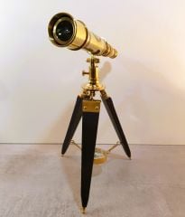 Tripot Ayaklı Pusulalı Pirinç Dürbün