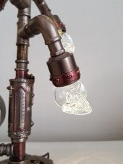 Steampunk Masa Saati ve Lamba