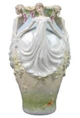 Porselen Kadınlı Vazo