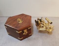 Ahşap Kutulu Sextant